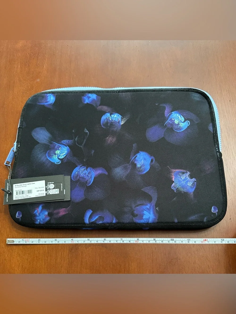 Typo Black with Orchid Design 13” Laptop Case